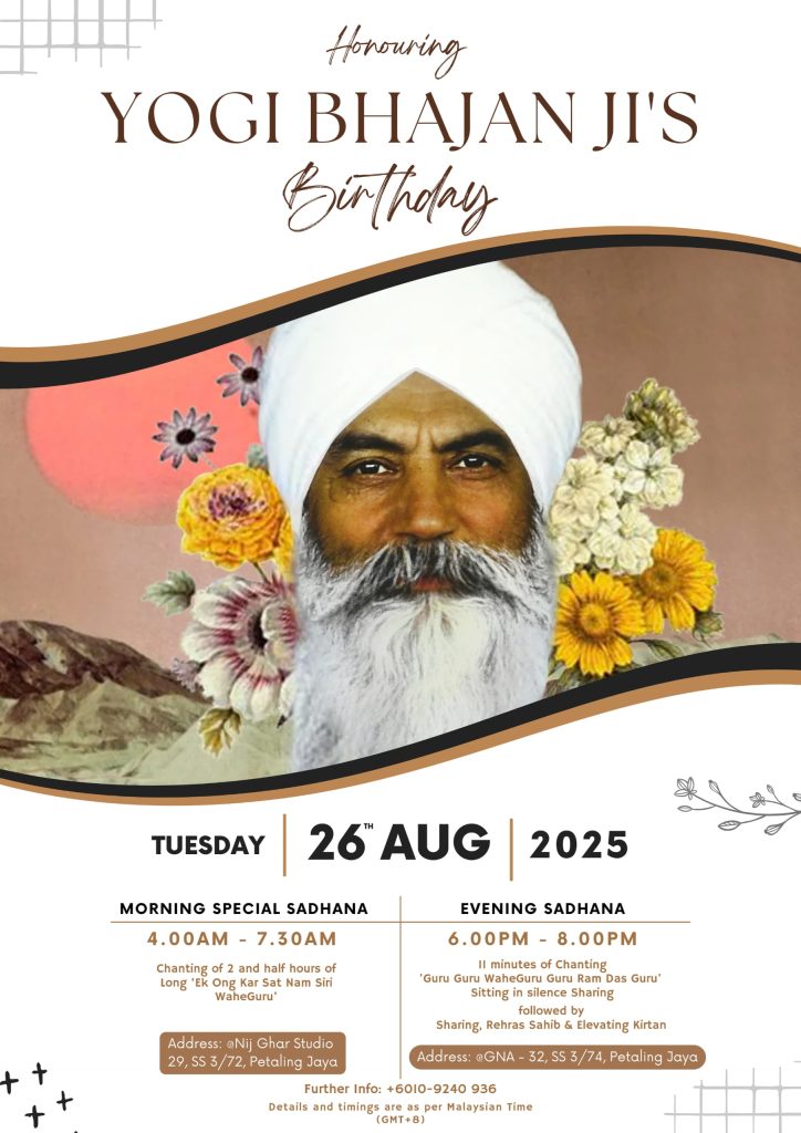 Malaysia 2025 Yogi Bhajan Birthday Celebration